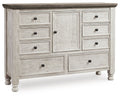 Havalance - Dresser - White / Gray