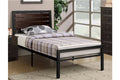 114 Metal WIth Wood Panals Platform Bed