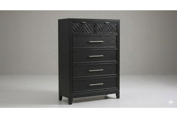 Global Furniture Black Lattice Storage Bedroom Set