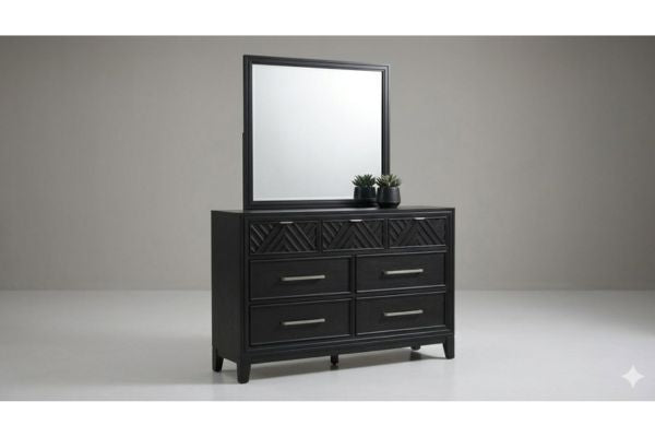 Global Furniture Black Lattice Storage Bedroom Set