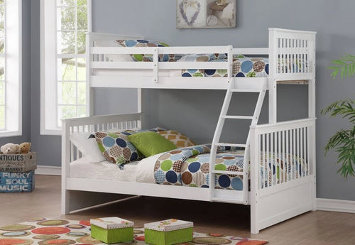 B122 Shaker Single / Double Wood Bunk Bed (4 Colours)