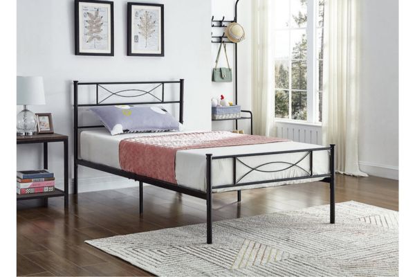 154B Black Metal Platform Bed