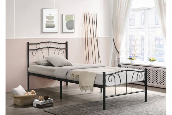 155B Black Metal Platform Bed