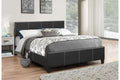 165 Black PU Upholstered Platform Bed