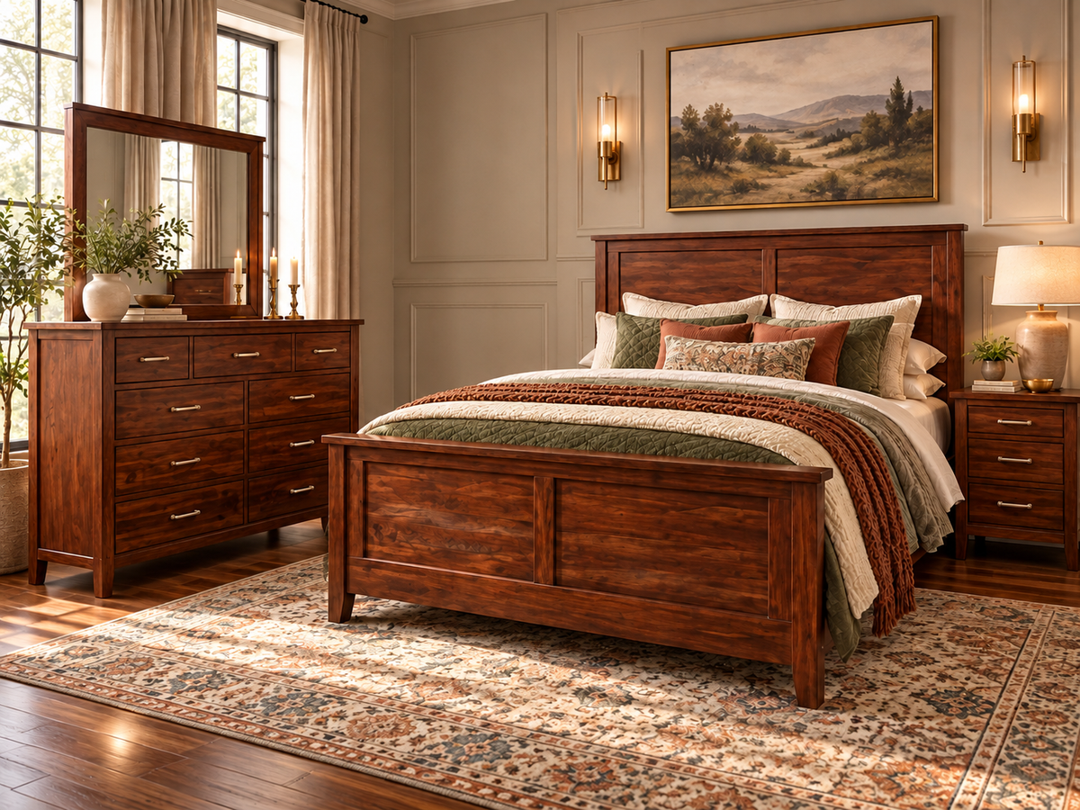 Mako Scarlett Solid Pine Bedroom Set – Canadian Made