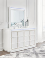 Chalanna - Dresser And Mirror - White