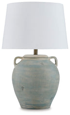 Shawburg - Terracotta Table Lamp - Antique Green