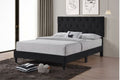 T2106B Black Upholstered Platform Bed