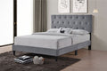 T2106G Grey Upholstered Platform Bed