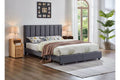 T2120G Charcoal Grey Storage Platform Bed