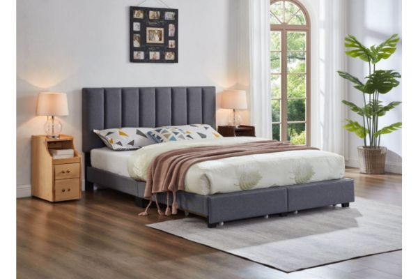 T2120G Charcoal Grey Storage Platform Bed