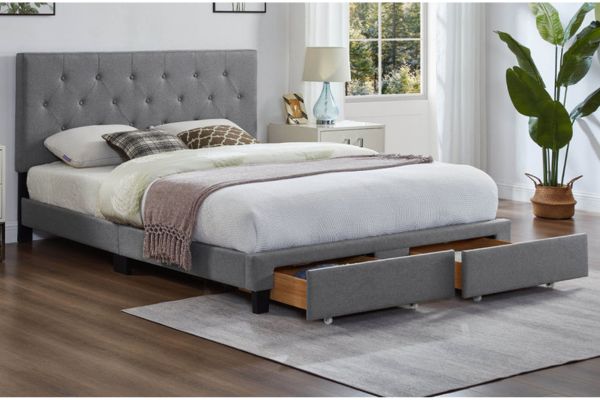 T2125G Grey Storage Platform Bed