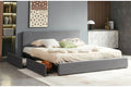 T2128G Grey Storage Platform Bed
