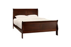 Mazin Louis Philippe Sleigh Bedroom Set – Cherry
