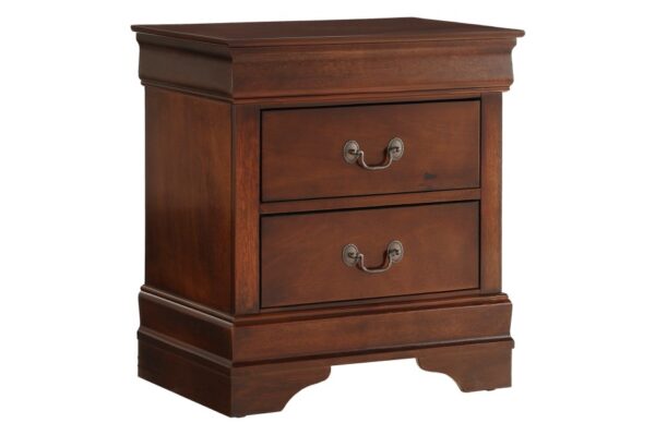 Mazin Louis Philippe Sleigh Bedroom Set – Cherry