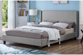 T2192G Grey Upholstered Platform Bed