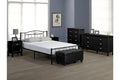 T2310 Black Metal Platform Bed