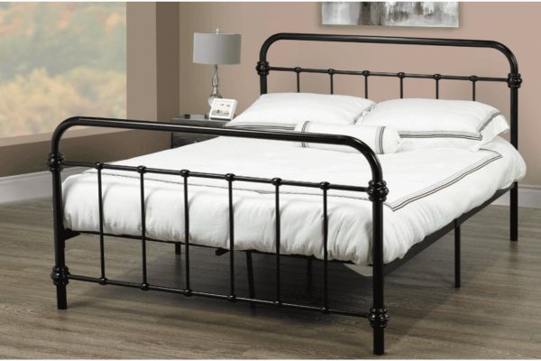 T2335B Black Metal Platform Bed