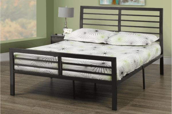 T2336C Charcoal Metal Platform Bed