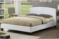 T2350W White Upholstered Platform Bed