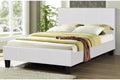 T2361W White Upholstered Platform Bed
