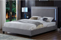 T2365G Grey Upholstered Platform Bed