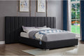 T2379 Black Upholstered Platform Bed