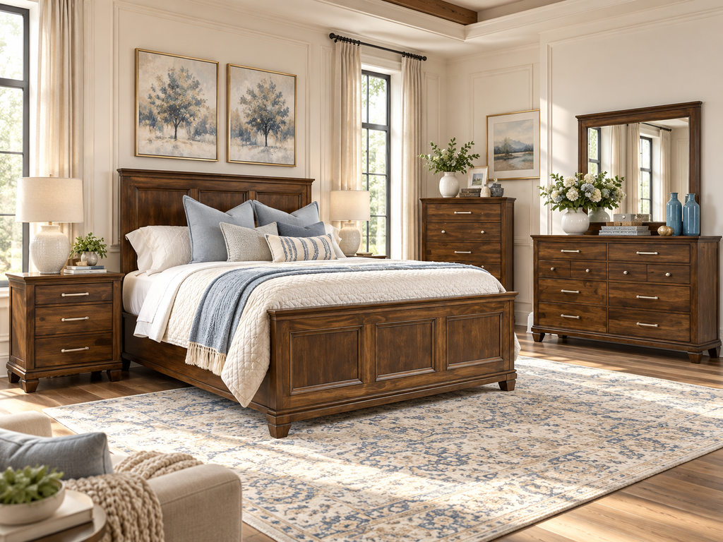 Mako Prestige Solid Wood Bedroom Set – Canadian-Made Traditional Bedroom Collection