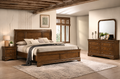 Toffee Brown Panel Bedroom Set – Single, Double, Queen or King Traditional Collection