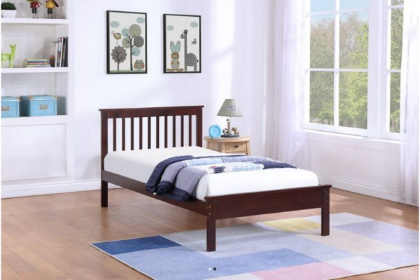 415EX Espresso Wood Platform Bed
