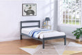 416G Grey Wood Platform Bed