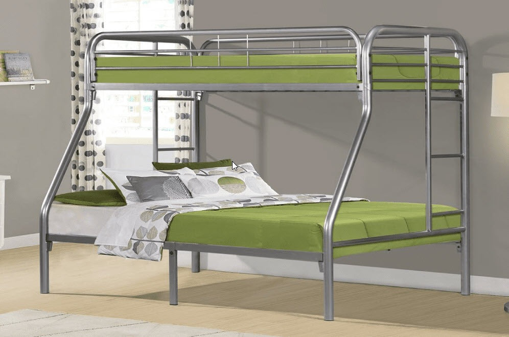 IF-501 Single Over Double Metal Bunk Bed – Black, Grey or White
