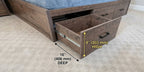 5060 Canadian-Made Storage Platform Bed with Panal Headboard & 6 Drawers