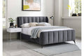 5120 Grey Upholstered Platform Bed