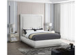 5200 Creme Upholstered Platform Bed