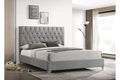 5225 Grey Upholstered Platform Bed