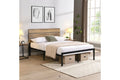 5247 Wood & Steel Platform Bed