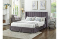 5310 Grey Upholstered Platform Bed