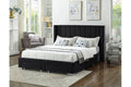 5313 Black Upholstered Platform Bed