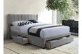5330 Grey Upholstered Platform Bed