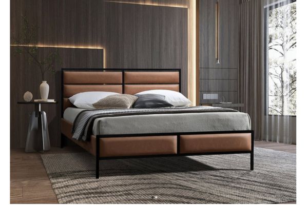 5335 Upholstery & Metal Platform Bed