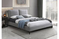 5340 Grey Upholstered Platform Bed