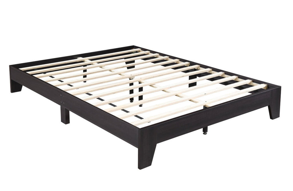 IFDC IF-5345 Espresso Wood Low-Profile Platform Bed