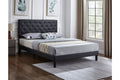 5380 Black PU Upholstered Platform Bed