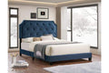 5611 Blue Upholstered Platform Bed