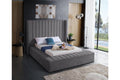 5720 Grey Upholstered Platform Bed