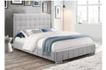 5780 Grey Upholstered Platform Bed