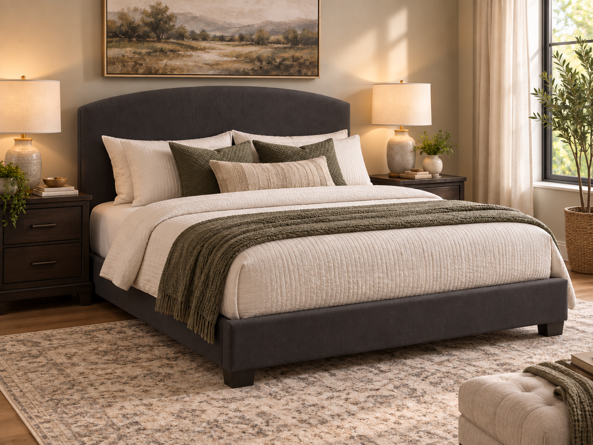 Rosemount R37 Deep Button-Tufted Upholstered Platform Bed  - KING ***FLOOR MODEL***