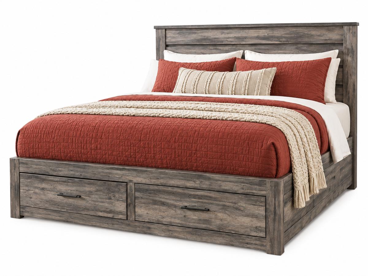 Modern 6720 6- or 12-Drawer Storage Bedroom Set – Canadian Made