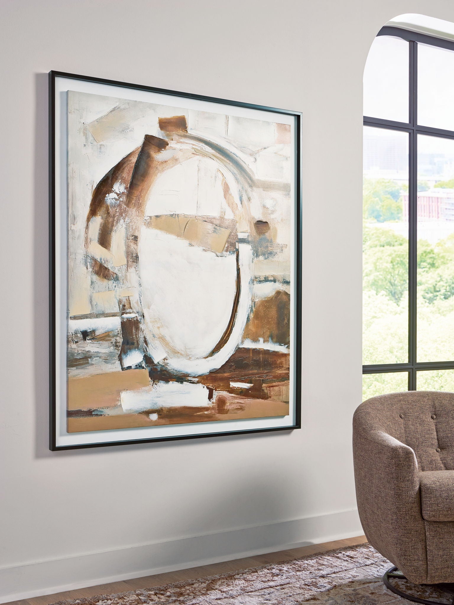 Bradlow - Wall Art - Brown / White / Black